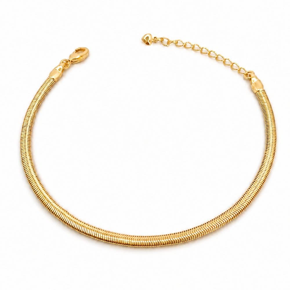 Pulseira Lacraia Banhado a Ouro 18k