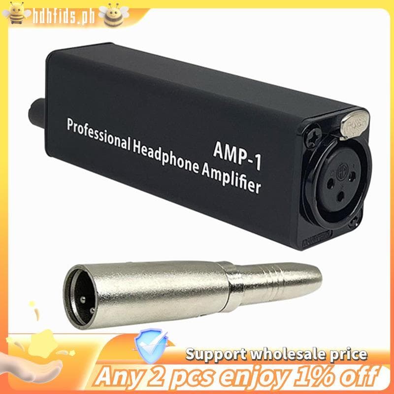 Conversor Amplificador De Fone De Ouvido Portátil XLR Para Interface De Áudio De 3.5MM Mini HIFI Montagem De Clipe