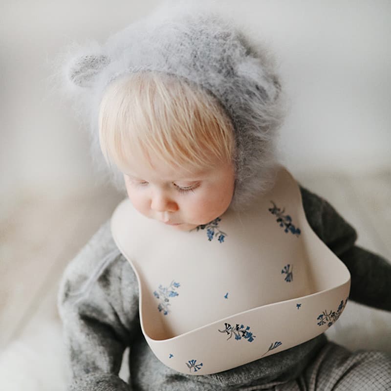 Babador De silicone Para Bebê miniheeee ins , Ferramenta anti-Sujeira Bebês Comendo , À Prova D'água Comida