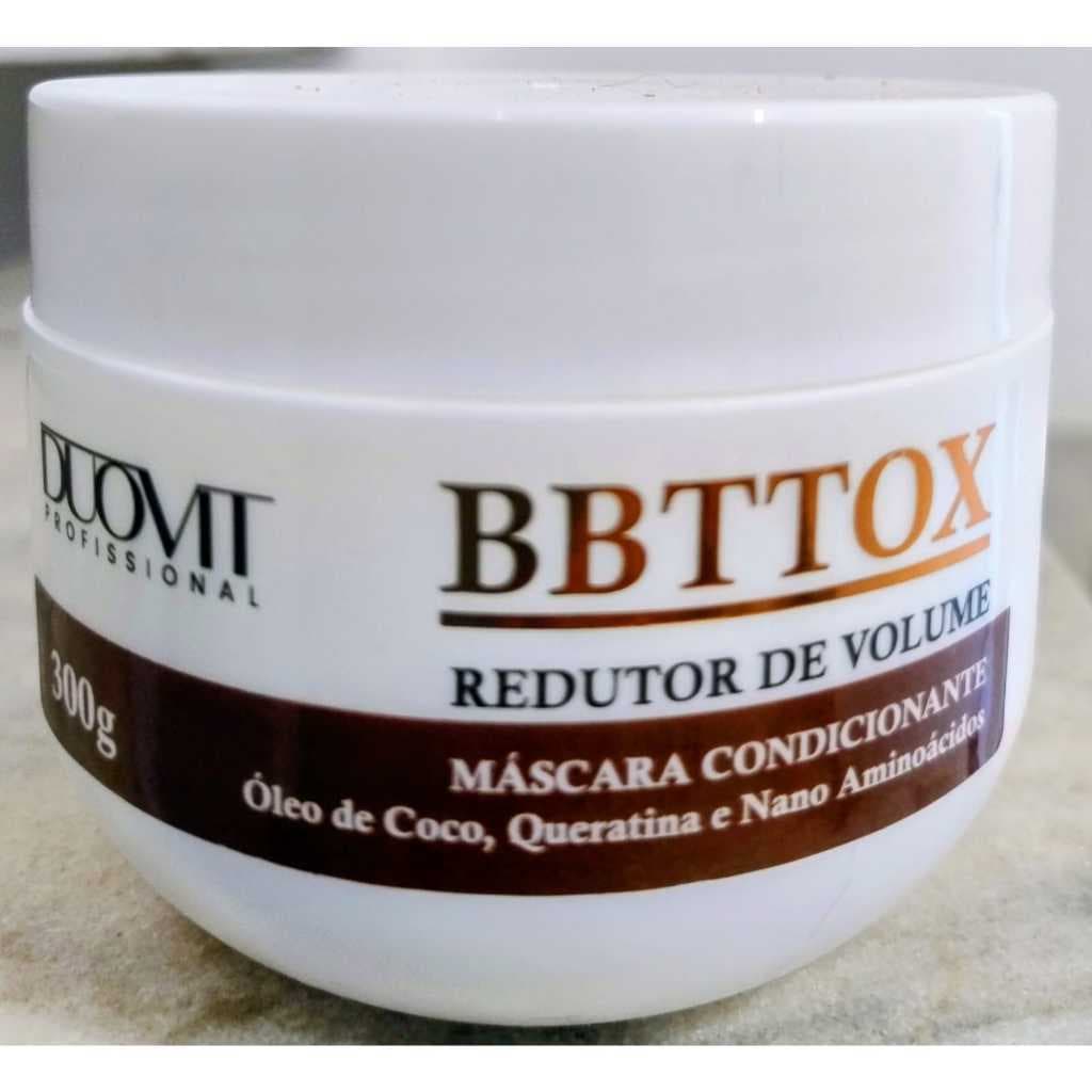 BBTOX Máscara Redutora de Volume Duovit 300g | Hidratação, Brilho e Controle do Frizz