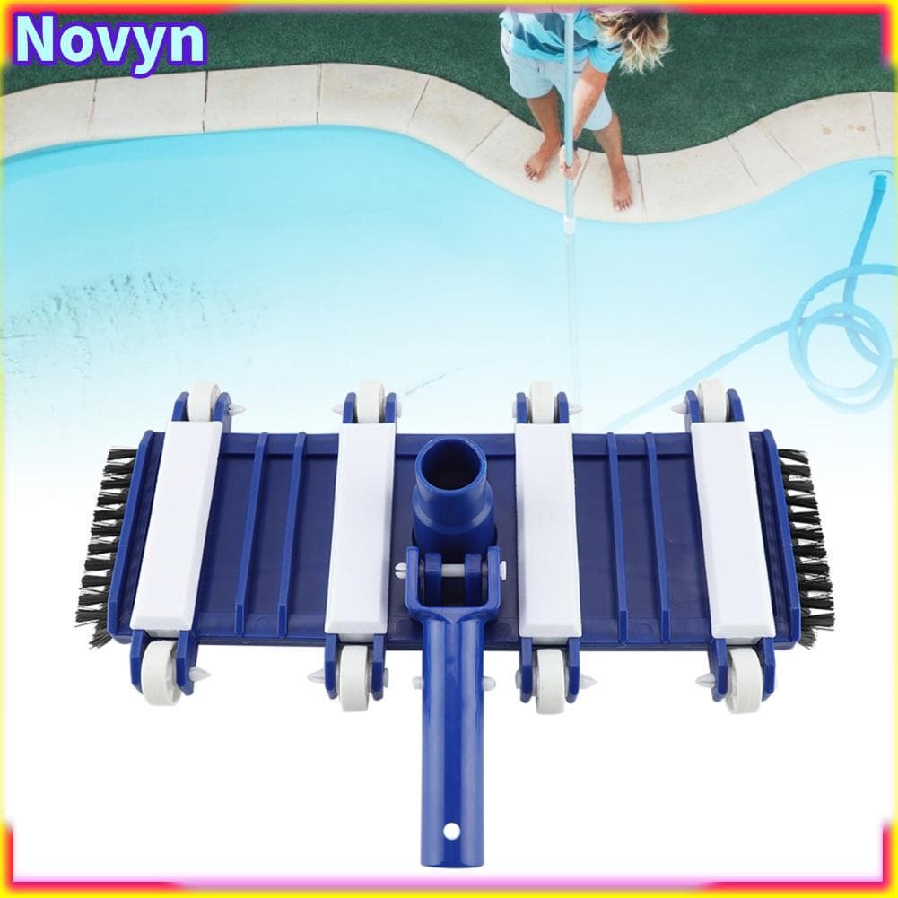 Novyn-br Piscina Vácuo SPA com Rodas Escova Lateral e para Detritos Adapta-se à maioria dos postes telescópicos