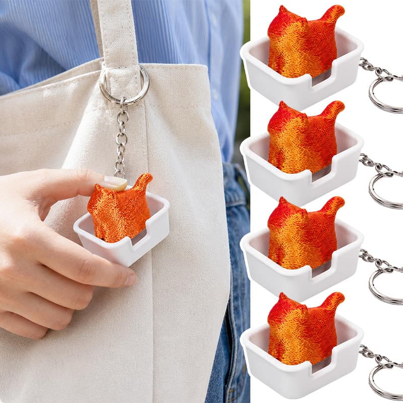 4-1Pcs Mini Chaveiro De Teclado De Gato Fofo-Keycap De Botão DIY-Brinquedos De Teclados De Alívio De Estresse-Brinquedo
