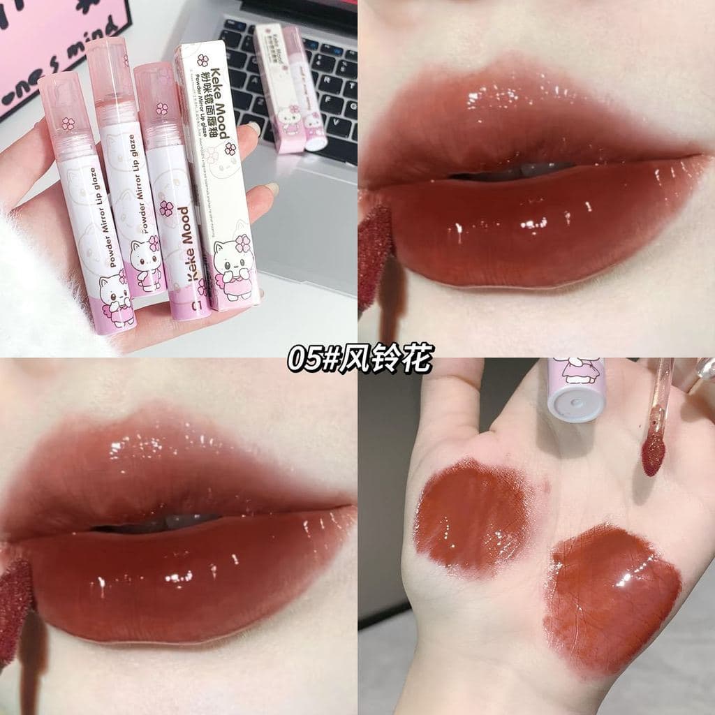 kekemood Brilho Labial Hidratante com Efeito Espelhado