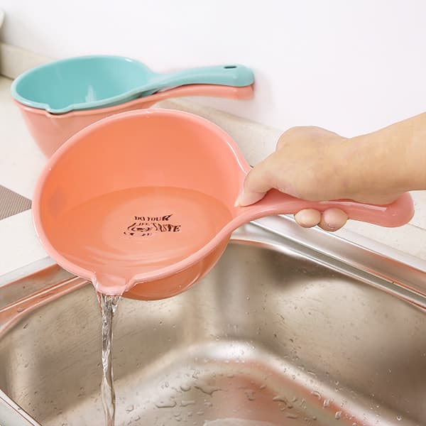 Concha de água para cozinha doméstica, concha de água de plástico espessada, concha de banho, concha de água, concha de