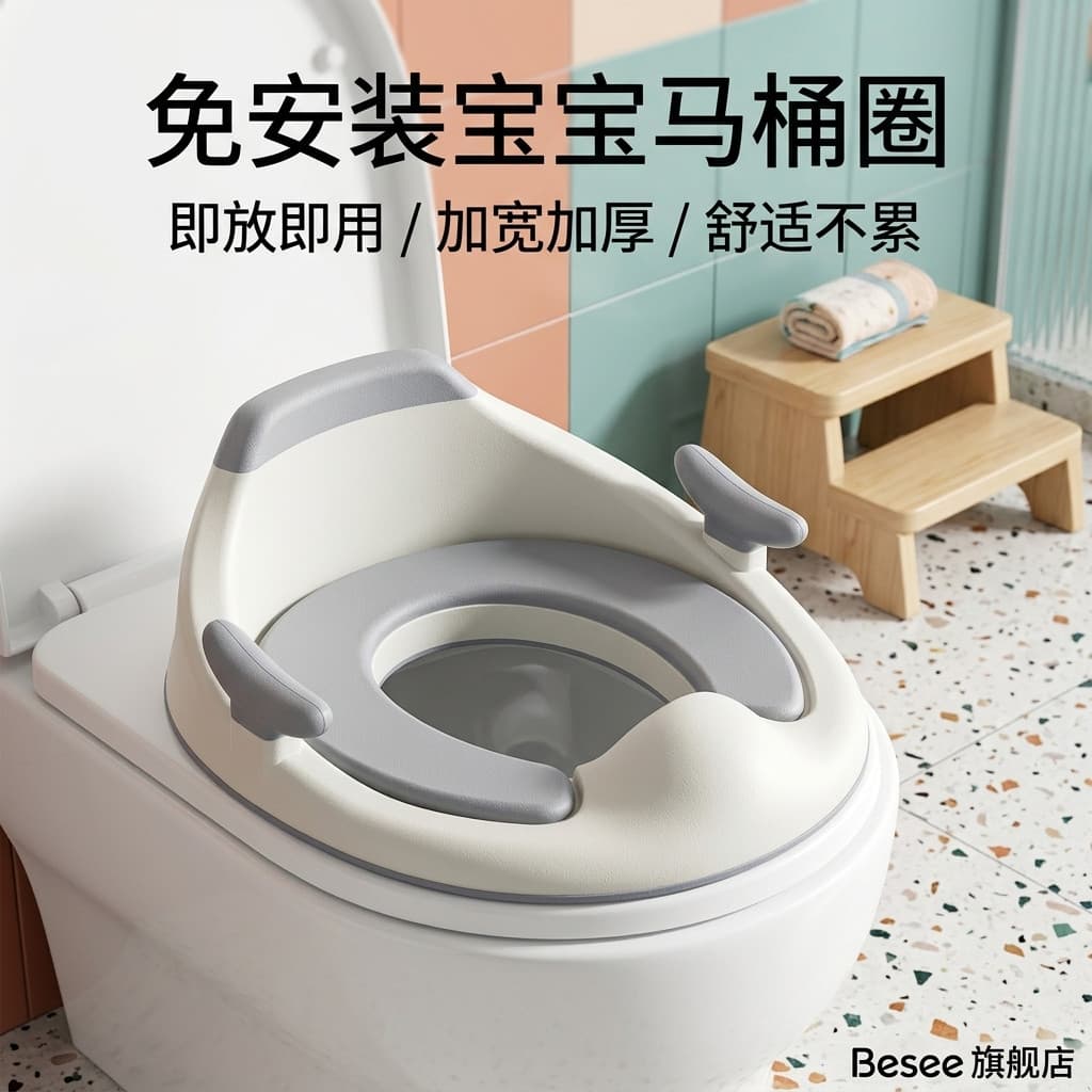 2026 novo estilo crianças assento de vaso sanitário Universal menino bebê inteligente banco auxiliar criança à prova de