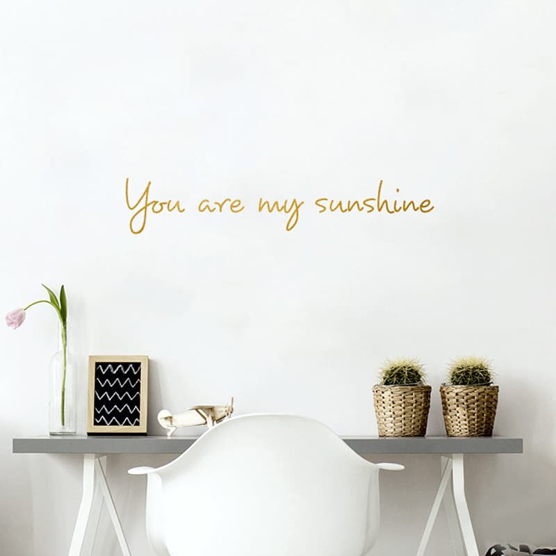 Ins adesivos de parede inglês papel de parede auto-adesivo simples quarto foto adesivos decorativos exclusivos você é me
