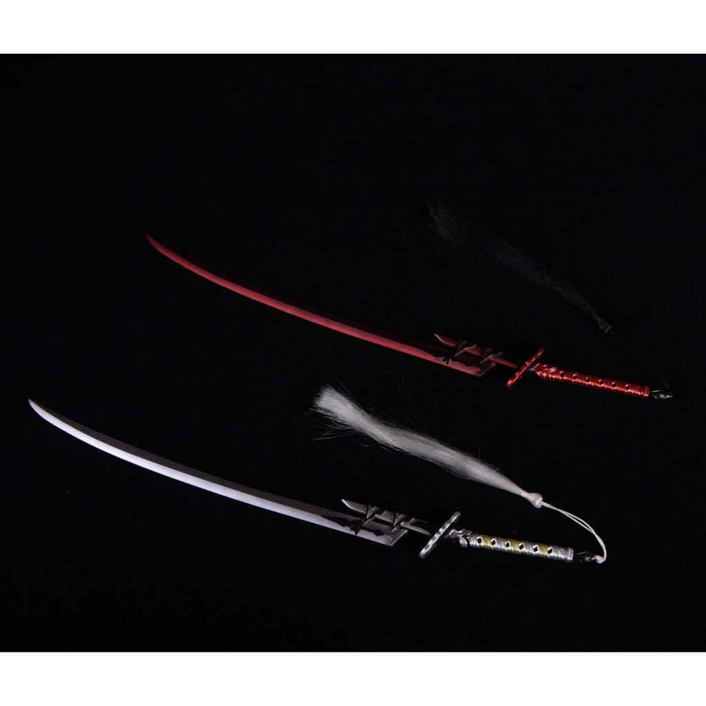 Estoque pronto 1: 6 Acessórios de soldado Samurai japonês Plástico ABS 2B Miss Taito Modelo de soldado de lâmina curta