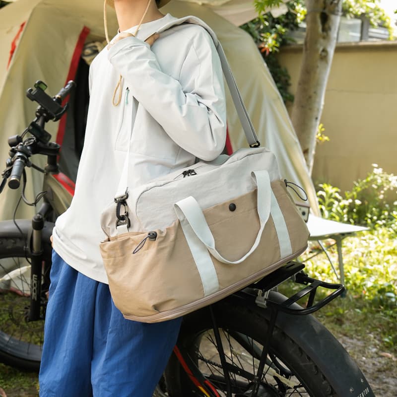 Bolsa de viagem de grande capacidade, bolsa de armazenamento para acampamento ao ar livre, leve, esportiva, academia, ex