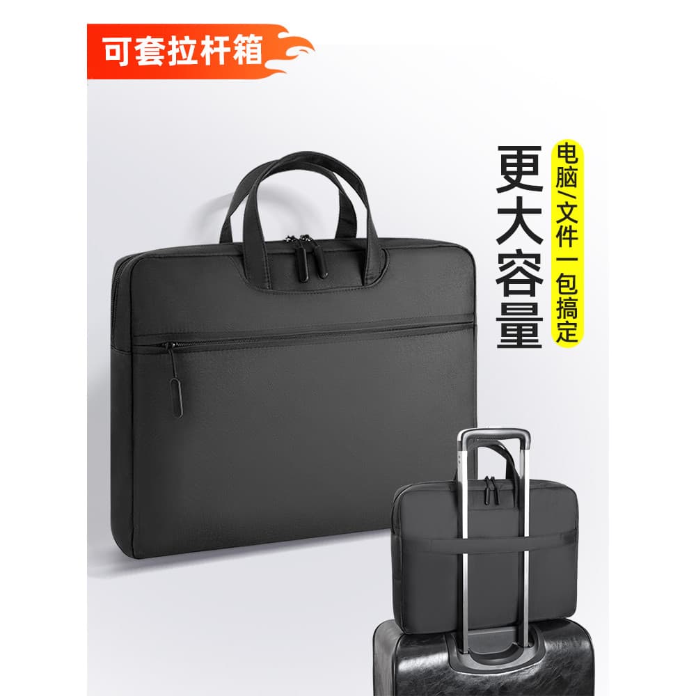 Carrinho Bolsa para computador Maleta para carrinho de negócios masculina Bolsa de lona de grande capacidade Bolsa
