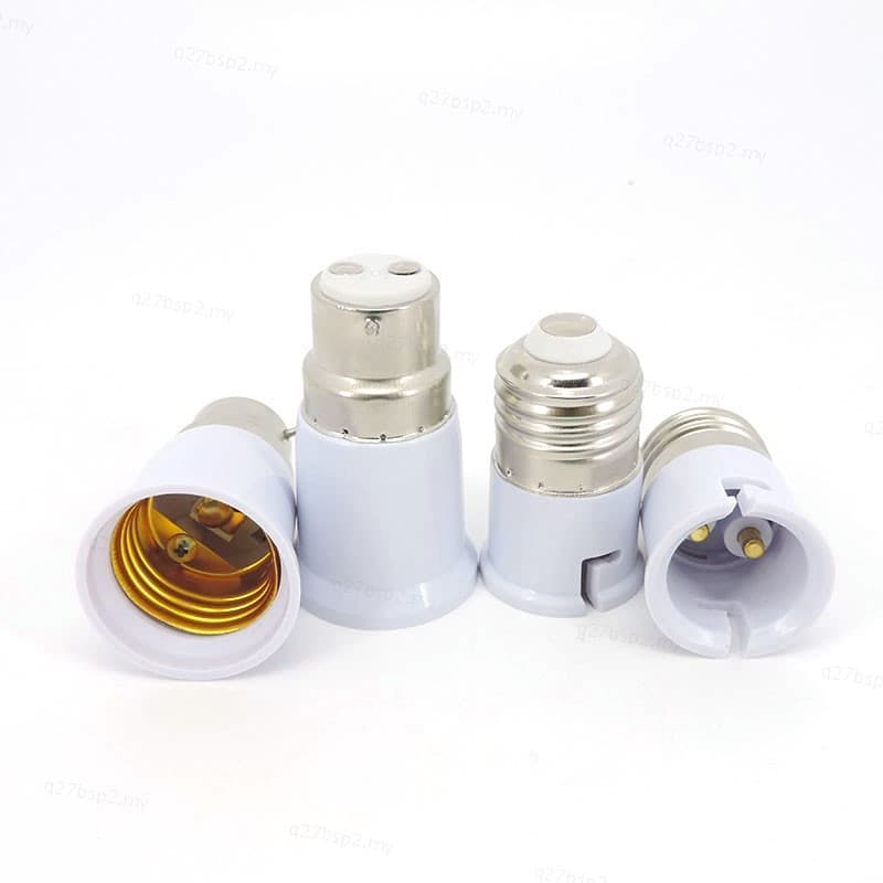 base De Lâmpada Led Soquete B22 Para Parafuso E27 B22 Suporte Adaptador De Energia AC Peças De Iluminação BR27B2
