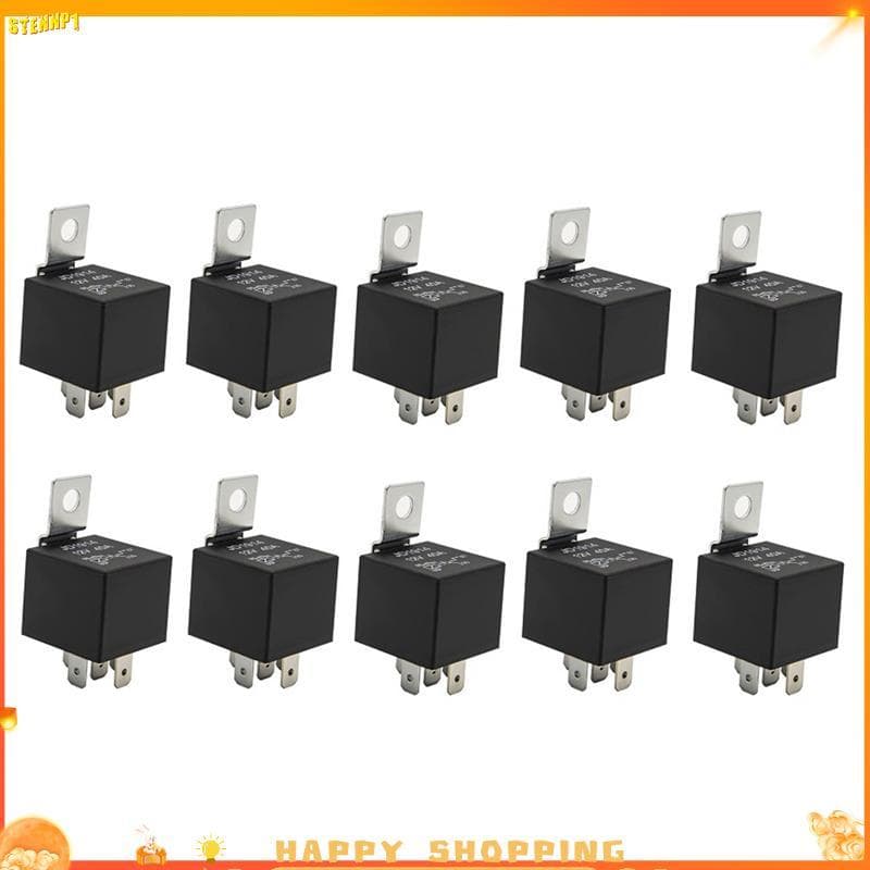 Interruptor De Relé À Prova D'água , 10 Pacotes , 30/40 AMP , 5 Pinos , 12V , Para Relés Marinhos Automotivos Barcos , V