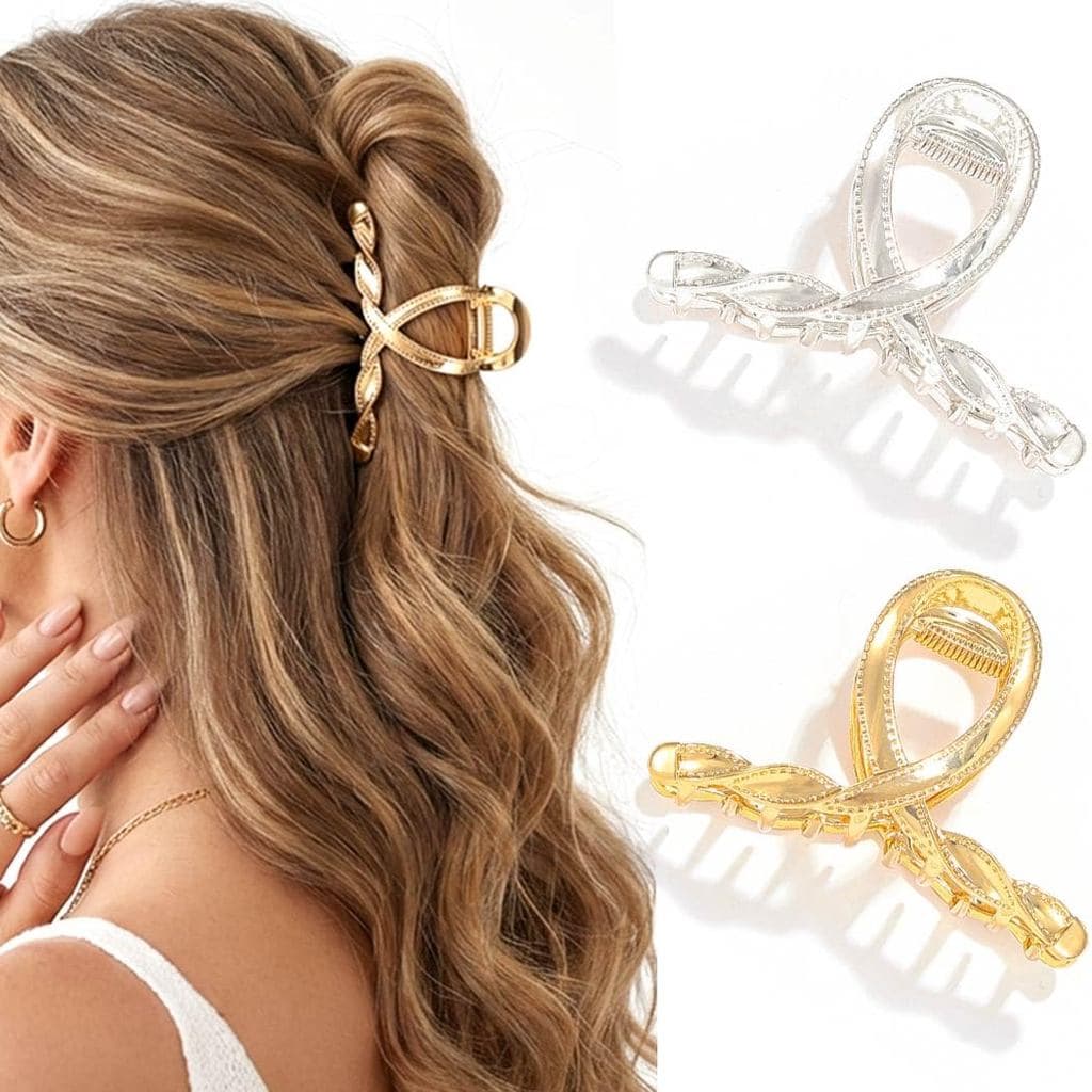 CAKURE Presilhas de Cabelo Douradas, Presilhas Elegantes para Cabelo, Acessórios de Cabelo para Mulheres e Meninas (Paco