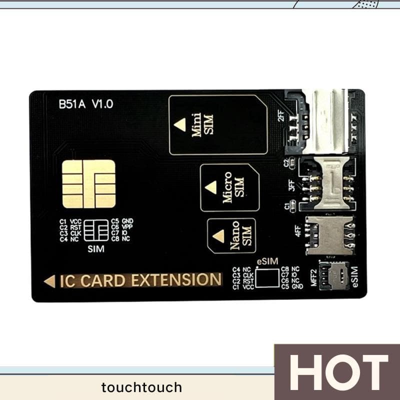 Cartão Adaptador De Inteligente Para Celular , Mini De Teste SIM , Extensão IC touchtouch1 . br