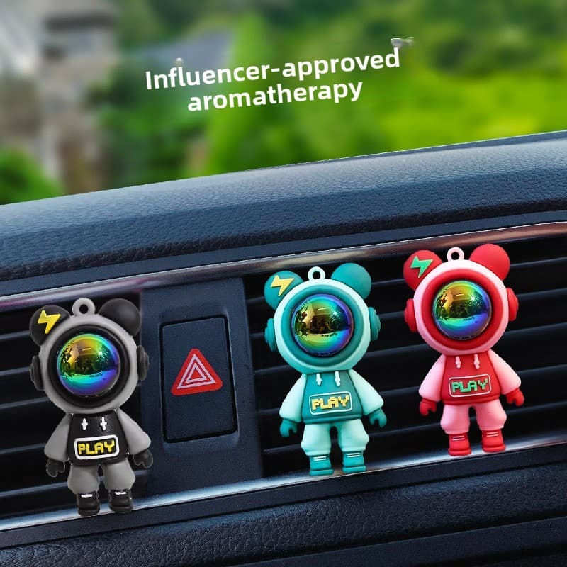 ENVIO RÁPIDO Clipe de Perfume para Saída de Ar do Carro Estilo Urso Violento 3D, Decoração Criativa para Saída de Ar do