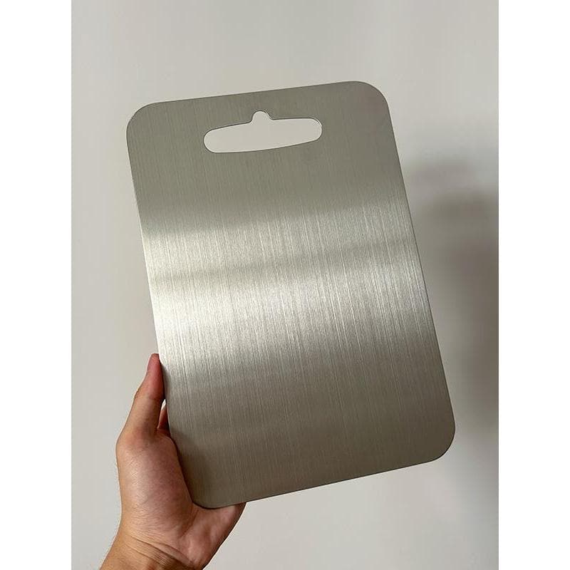 Placa de corte de alimentos complementares de aço inoxidável 304 de qualidade alimentar doméstico bebê dedicado Anti-mof