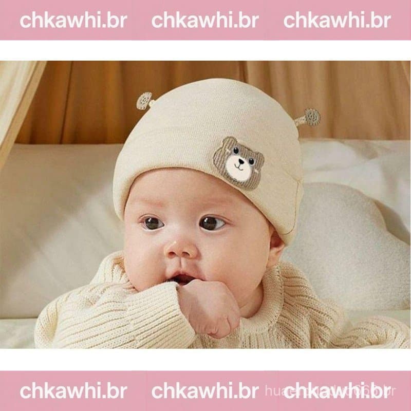 MEBEAUTYBR Chapéus Quentes Para Bebês , Bonés De Inverno Engrossados , Gorro De Pelúcia De Urso De Desenho Animado Da Mo