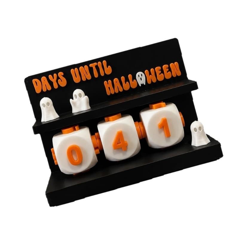 yu Home Shelf Item De Calendário De Halloween Com Função De Marcador De Data Sinal De Pé De Plástico Para Estilo De Fest