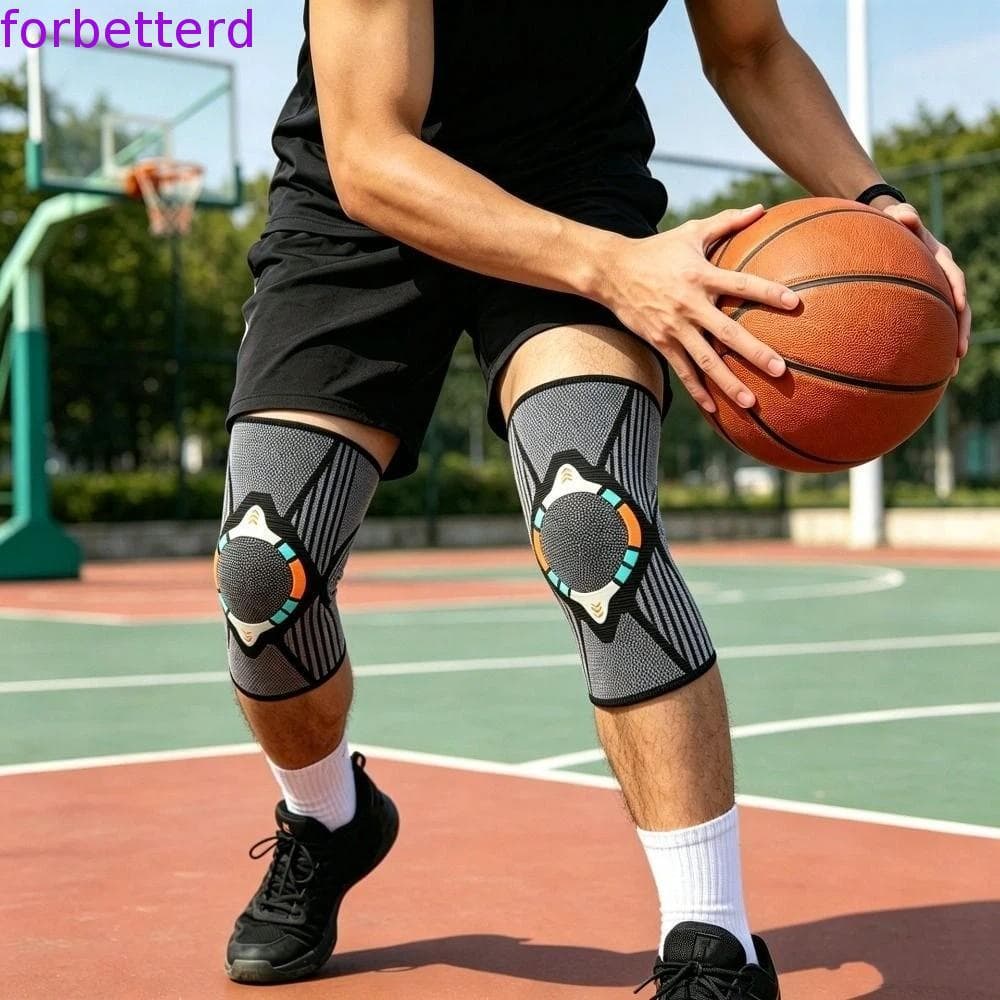 1 Par De Joelheira Esportiva Elástica , Capas De Perna , Manga De Joelho De Compressão Respirável , Joelheiras Esportiva