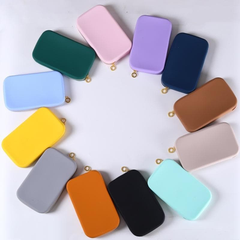 🔥 VENDA QUENTE 🔥 Bolsa Necessaire Feminina Portátil Necessaire de Maquiagem em Silicone Necessaire de Viagem Impermeáv