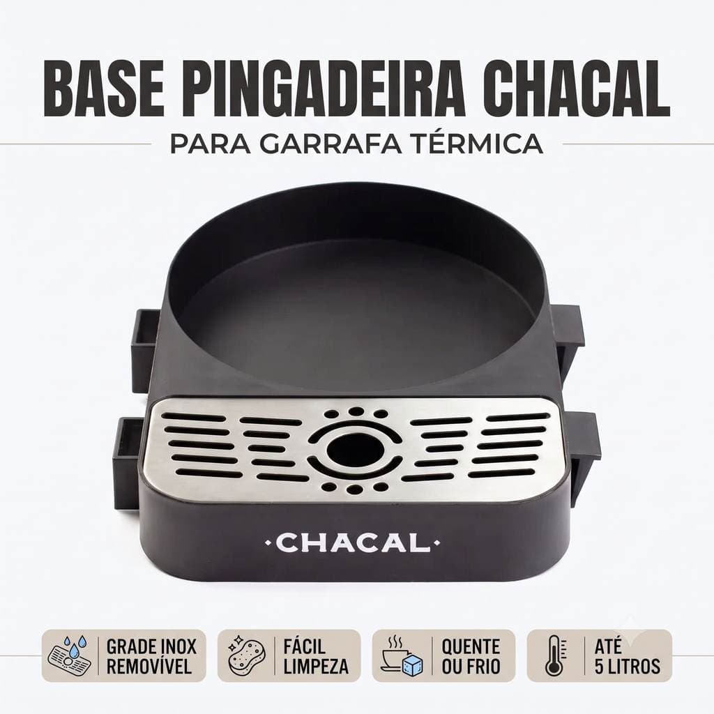 Base Pingadeira Chacal Para Garrafa Térmica De Tereré, Café
