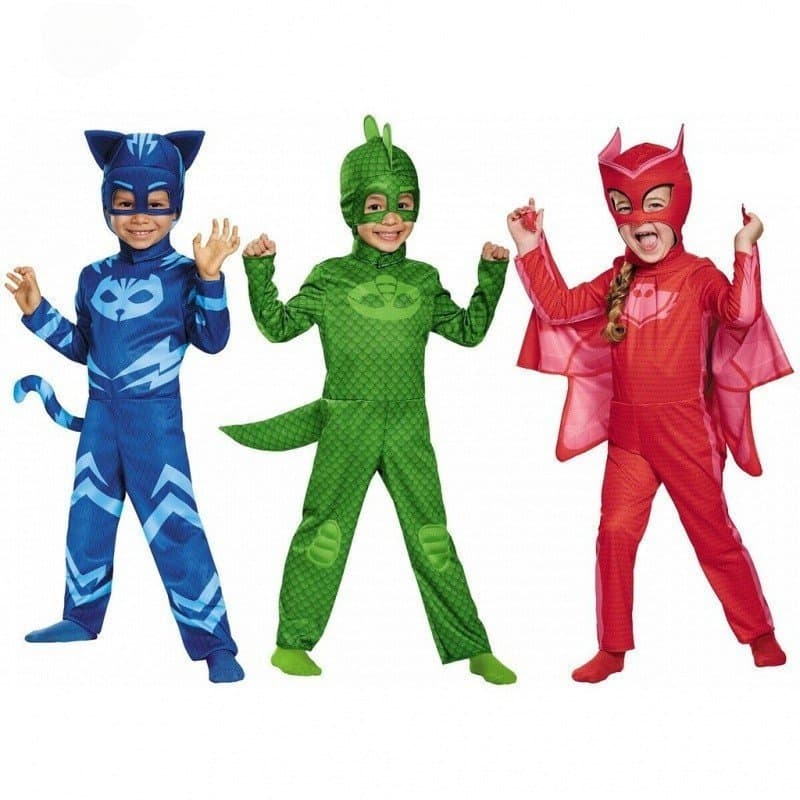 Fantasia Infantil PJ Masks 3-12 Anos/Carnaval/Menino/Gato 527 53YZ