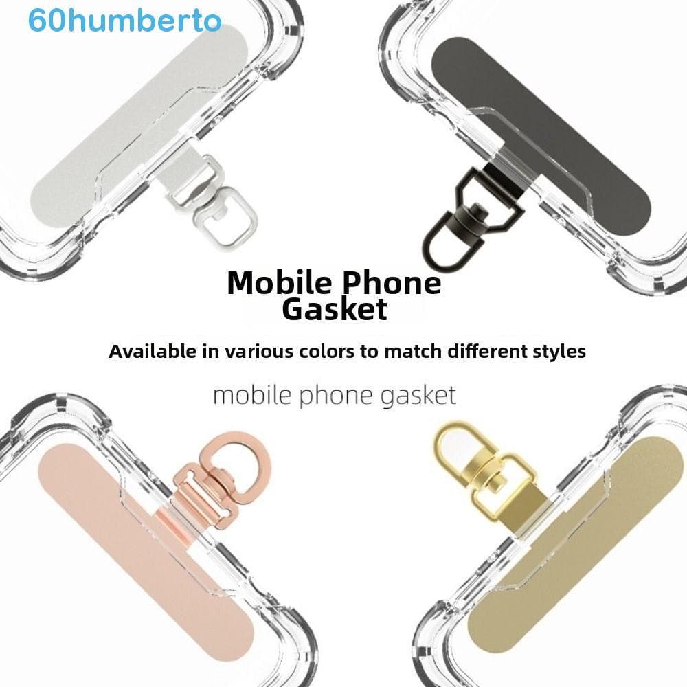 HUMBERTO 5 Unidades De Aba De Amarração De Telefone , Conector De Cordão De Aço Inoxidável Ultrafino , 360 ° Rotativo Gi