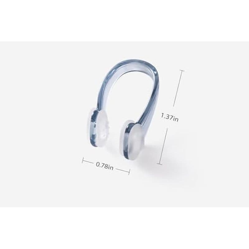 Clipe de nariz de natação de 4 peças, congestão nasal à prova d'água de Silicone macio com caixa de armazenamento, antid
