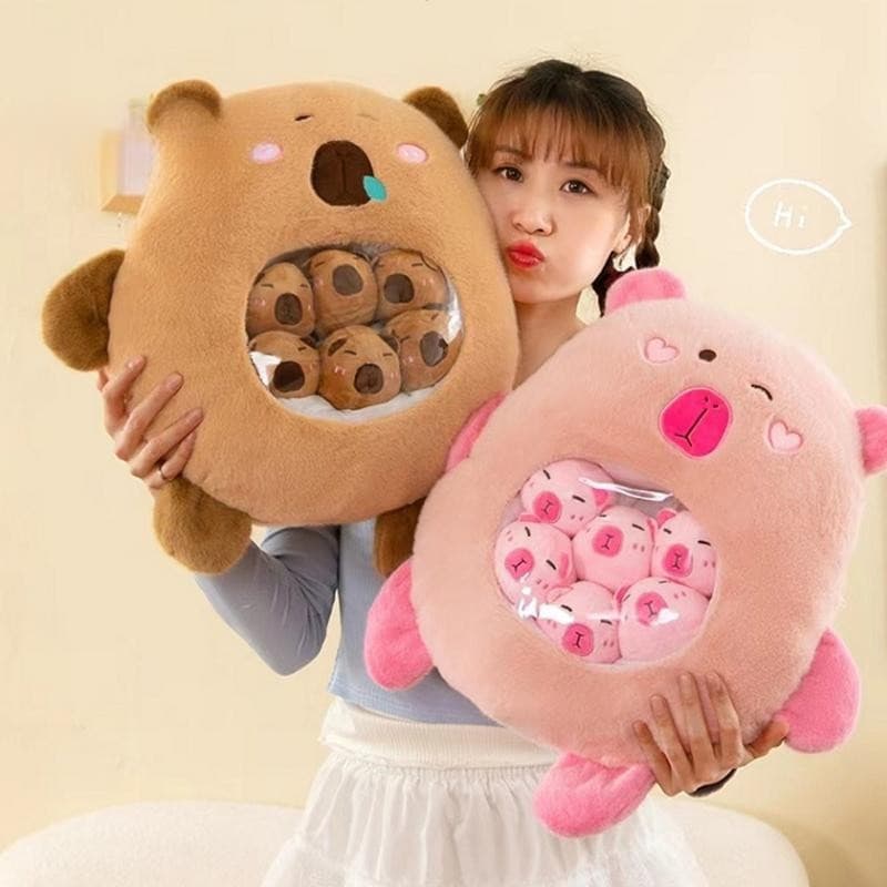Pelúcia de Capivara de 30cm, Almofada de Pelúcia, Brinquedo de Pelúcia Fofo, Brinquedo Macio para Crianças