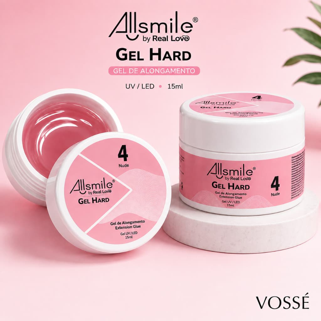 Gel Hard Real Love para Alongamento 15ml LED UV