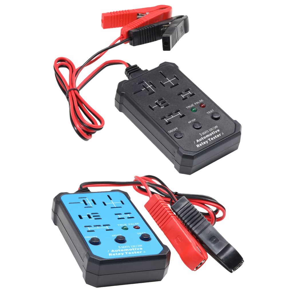 Testador De Relé Automotivo 12V 24V Com Clipes De Bateria Ferramenta Verificadora Automático Ideal Para Sistemas Automot