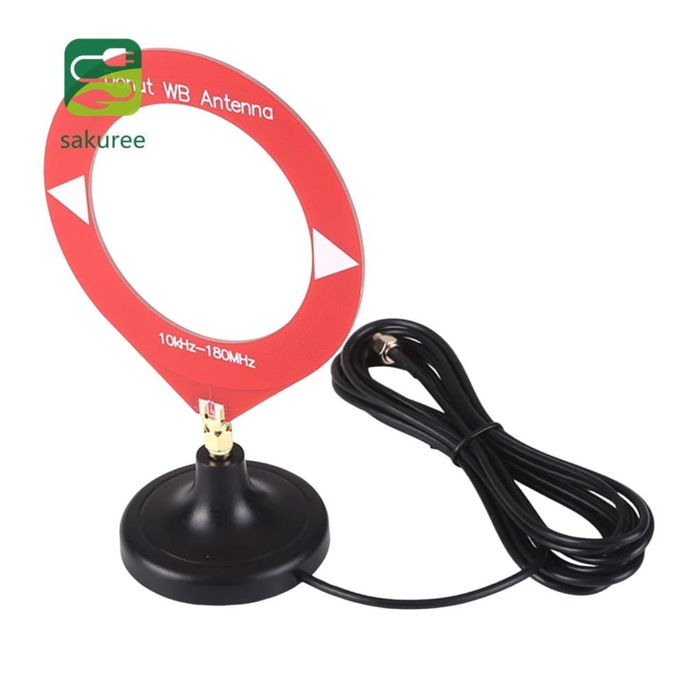 Antena De Impedância De 10kHz – 180MHz Com Base SMA Cabo De Extensão