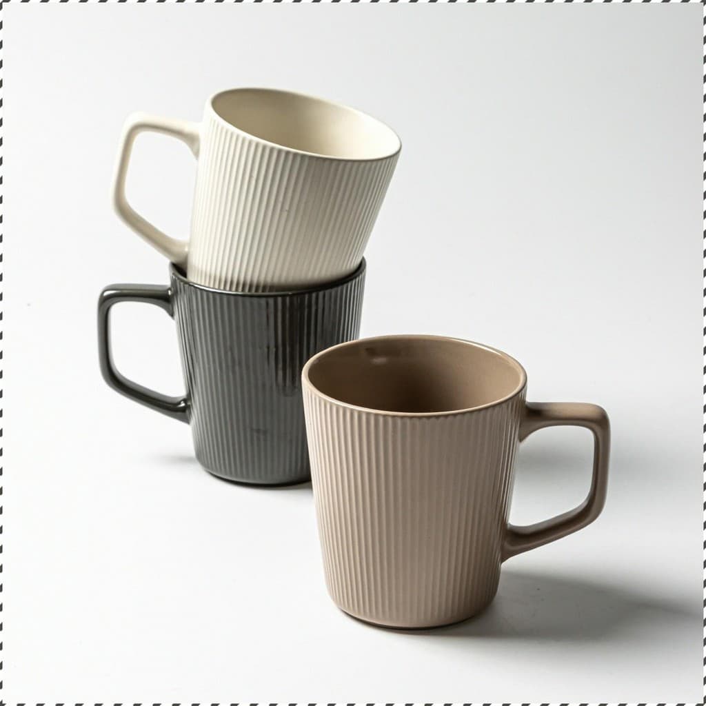 Caneca de café de cerâmica de grande capacidade