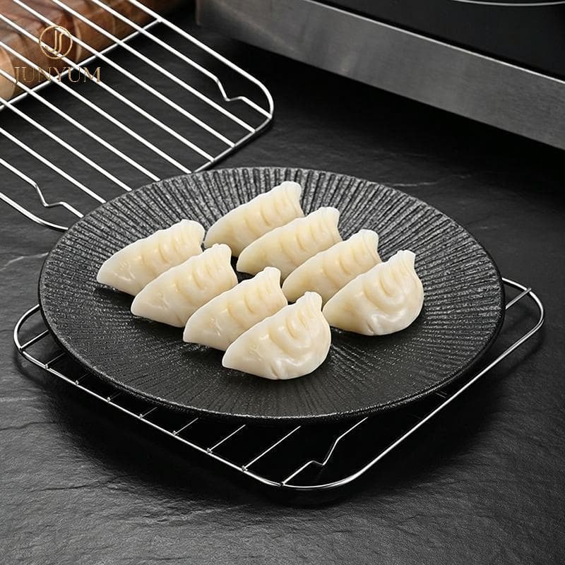 Junyuem Quadrado Cozinhar Ra Fritadeira De Ar Grill Vapor 304 Aço Inoxidável Churrasco Net Casa Cozinha Forno Fogão A Br
