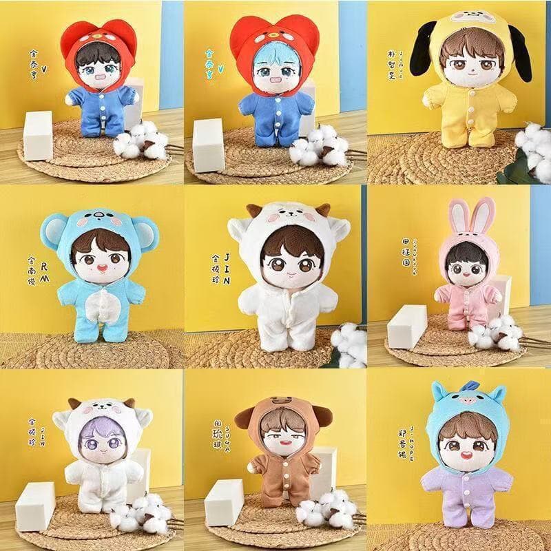 Boneco de Pelúcia Fofo do BTS Idol BT21 Jimin Jungkook VJin, Brinquedos para Fãs, Presente de Aniversário, 20 Cm