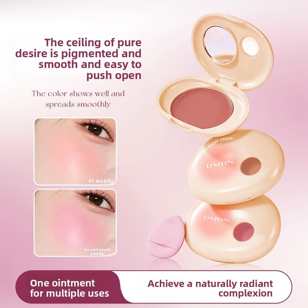 Sensação de luz blush creme multiuso hidratante pele Fig blush destaque monocromático hidratante clareamento macio Natur