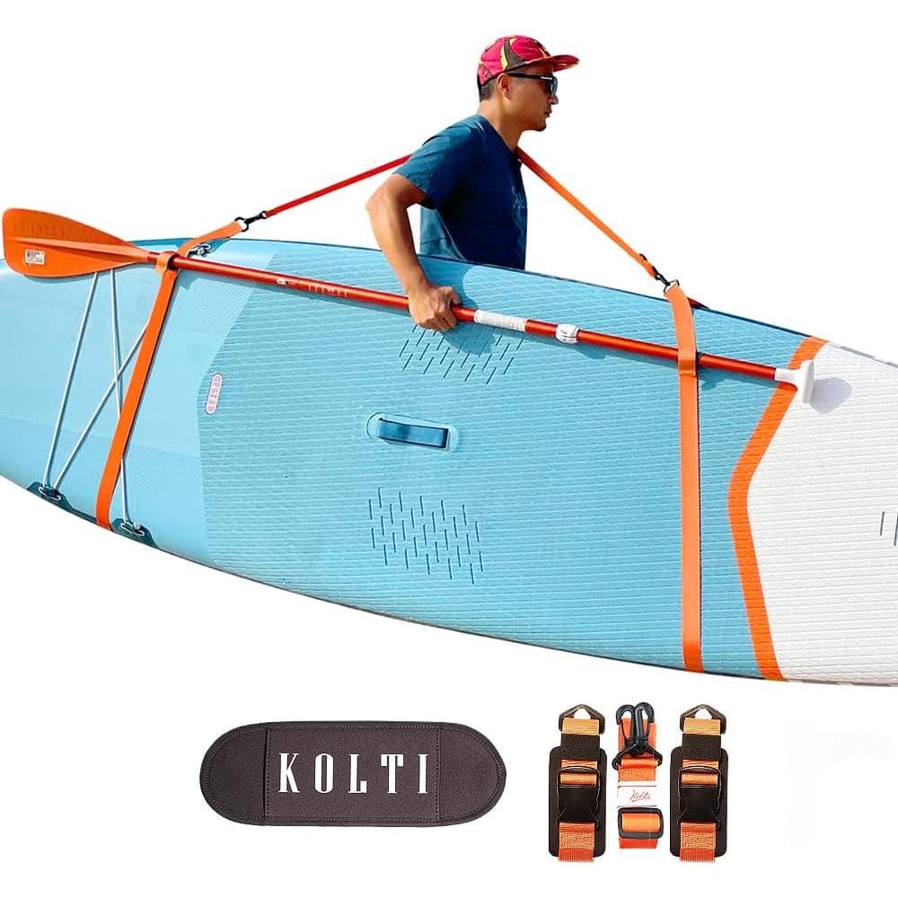 Alça de Transporte para Prancha de Stand Up Paddle Kolti, Alça de Suporte Ajustável e Resistente para Prancha de Surf, S