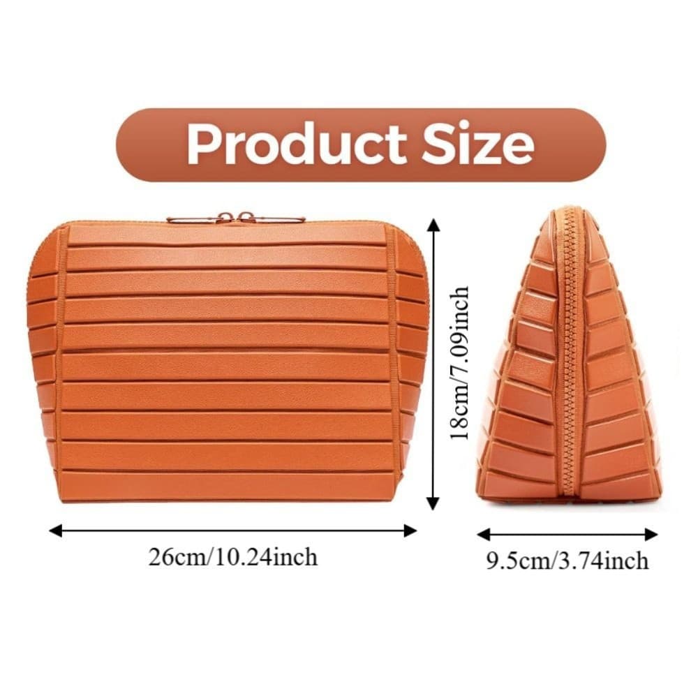 UUMIR Bolsa De Maquiagem Para Viagem , Cosmética De Grande Capacidade Com 27 Bolsos , Divisórias Ajustáveis Da Moda Higi