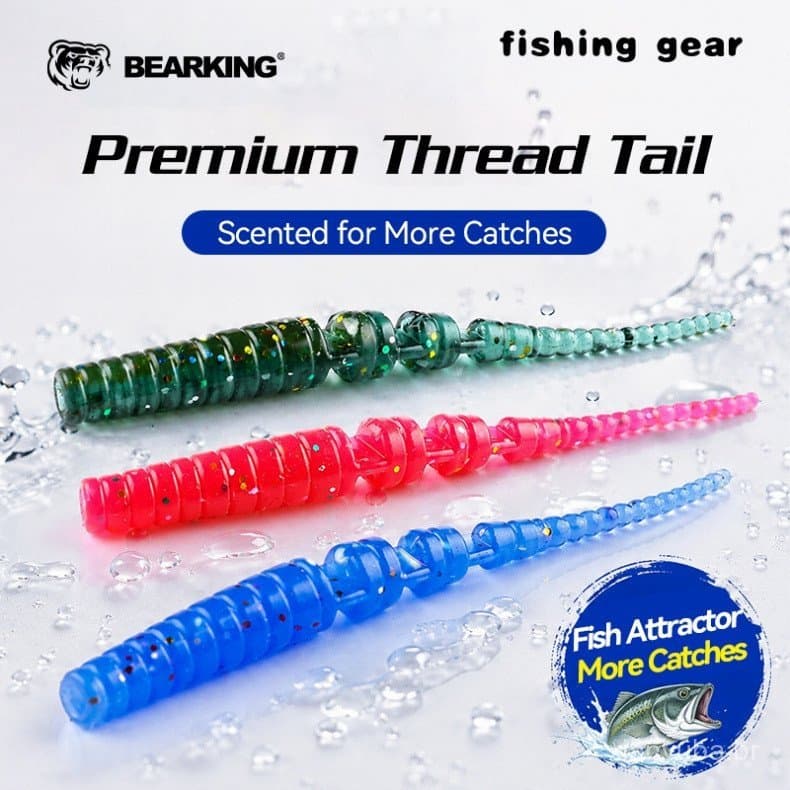 [Pudidi Tested] BEARKING Polaris 4cm 0.4g 50 peças/saco Iscas de Pesca Isca Macia Artificial Isca Artificial para Predad