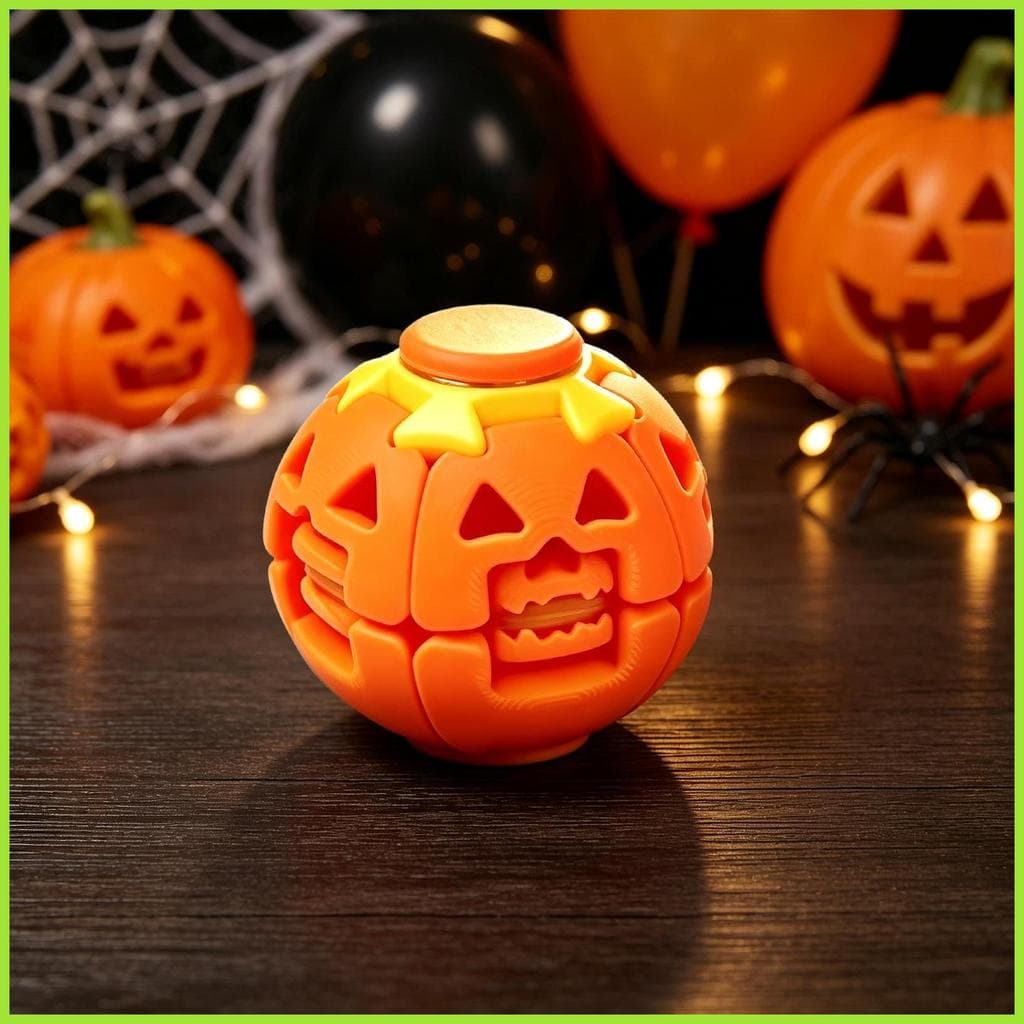 Halloween Inquietações Para Crianças Girando Abóbora Alívio Do Estresse Brinquedo Giratório Portátil Adolescentes Adulto