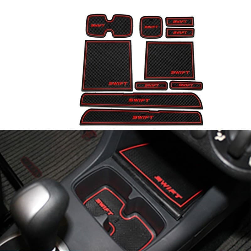 Para Suzuki Swift 2005 2006 2007 2008 2009 Acessórios Internos para Carro, Tapete para Porta-Copos, Almofada para Porta
