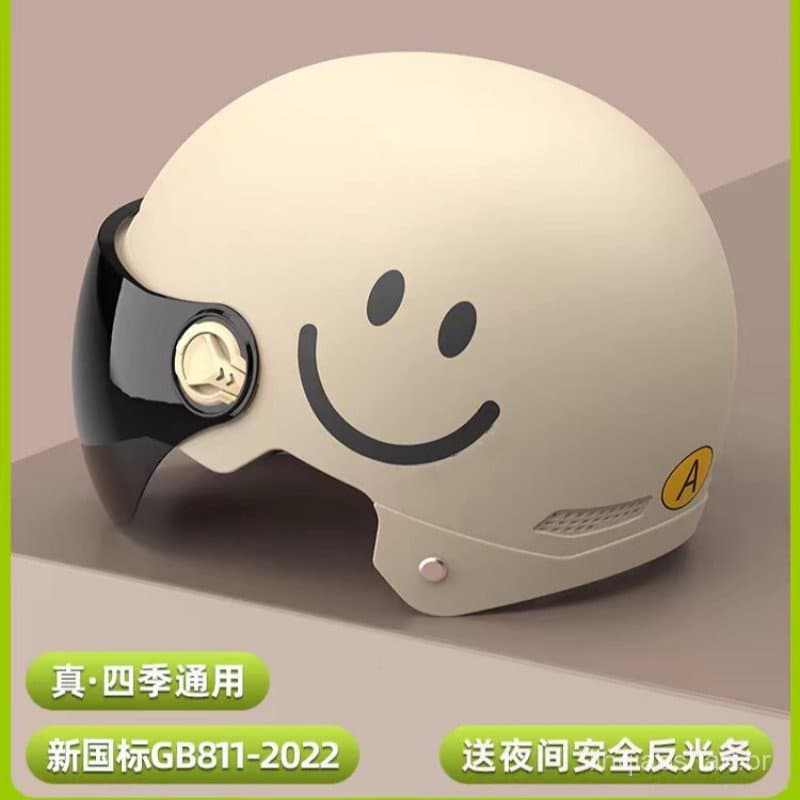 Capacete para veículos elétricos e motocicletas certificado 3C, capacete de verão feminino, capacete masculino padrão na