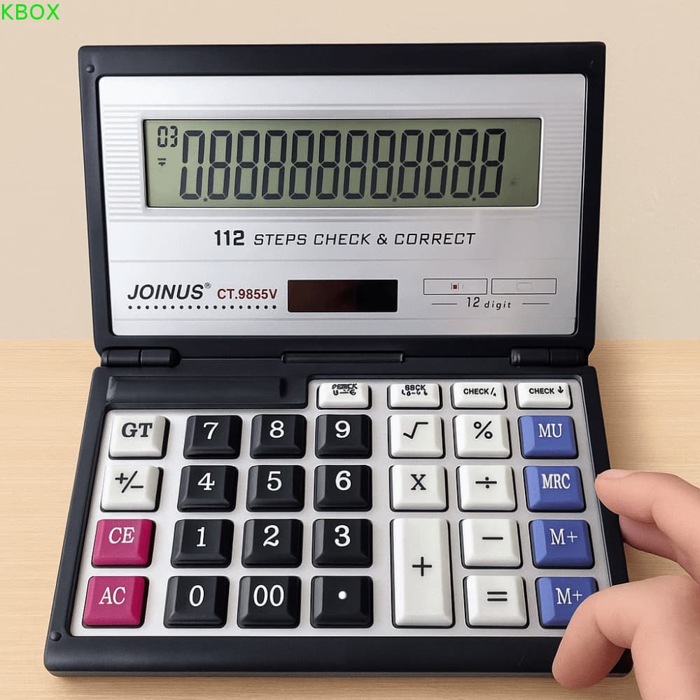 Calculadora Solar KBOX , Dobrável Multifuncional De Escritório Financeiro De 12 Dígitos