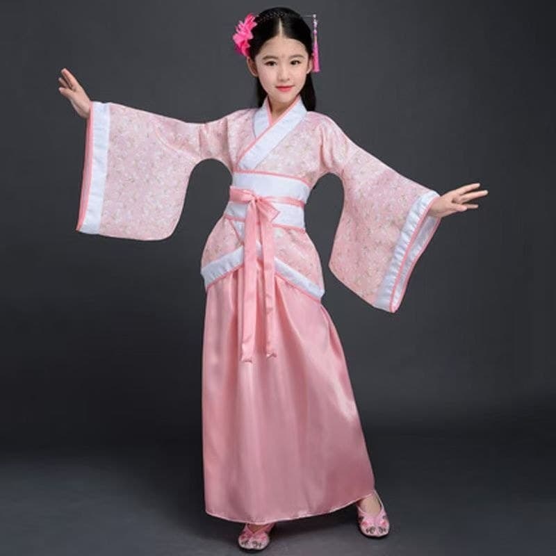 Menina grande hanfu vestido antigo novo estilo traje antigo Super fada vestido de princesa desempenho traje Tang terno c