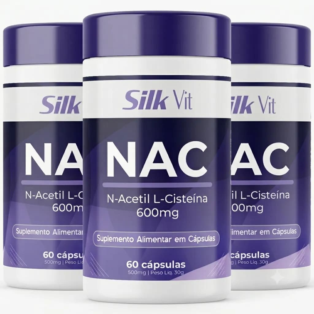 Kit 3 Nac 600mg - Fórmula Exclusiva Com Máxima Concentração