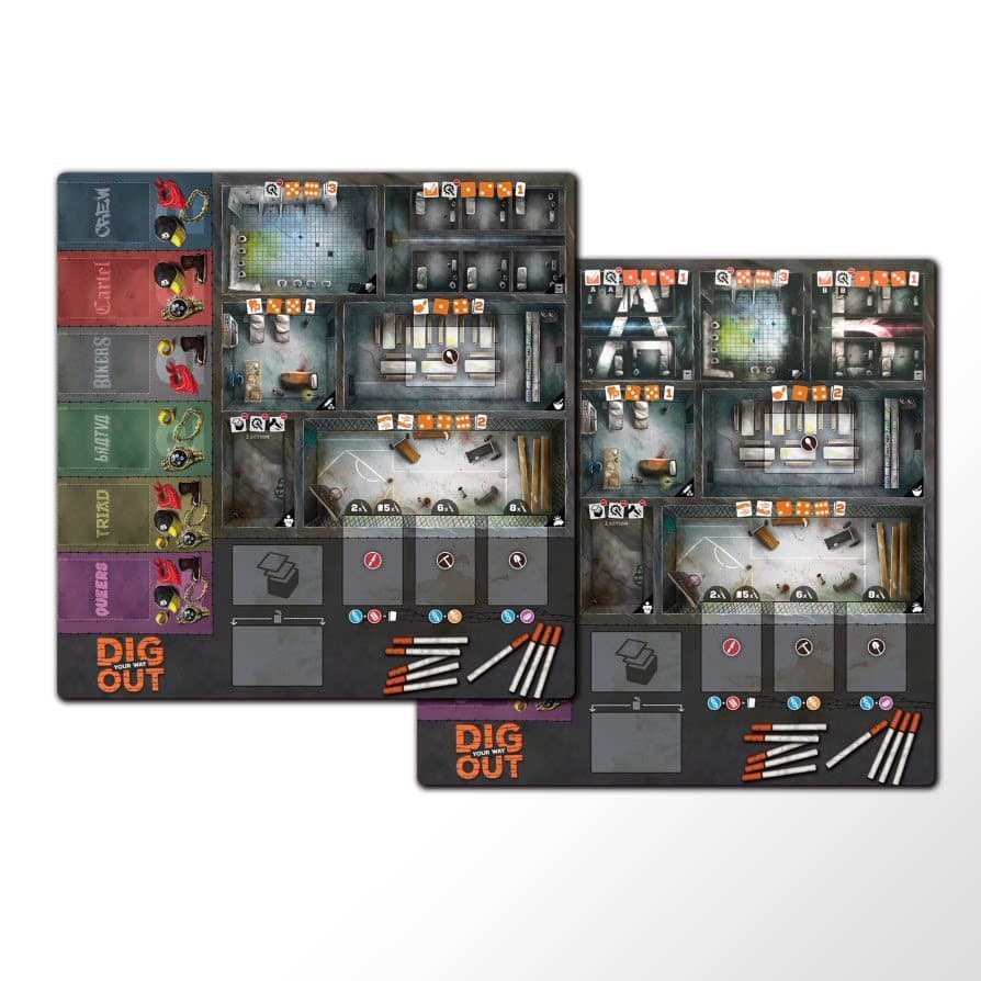 Acessórios para jogos de tabuleiro Dig Your Way Out Tapete de cartas de jogo de tabuleiro Tapete de mesa