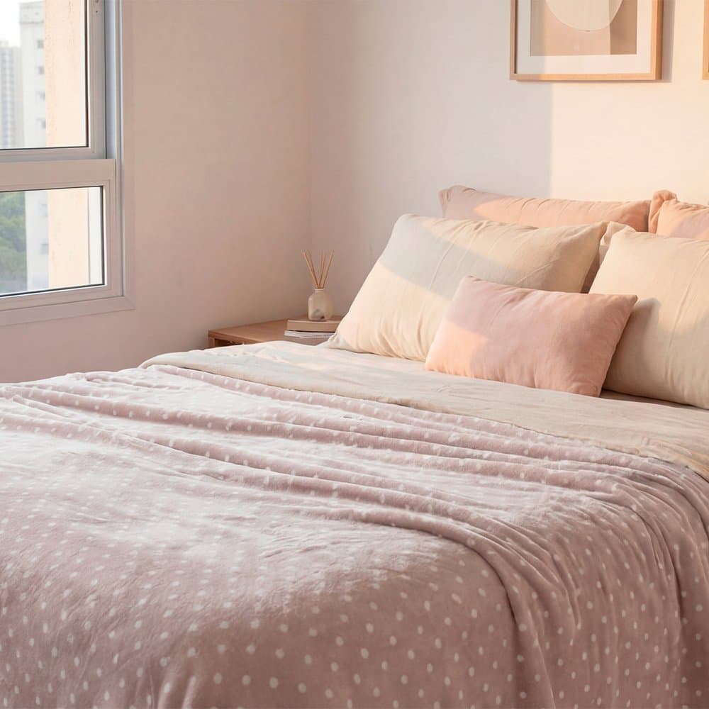 Manta Casal Flannel Charme Estampada Appel Home