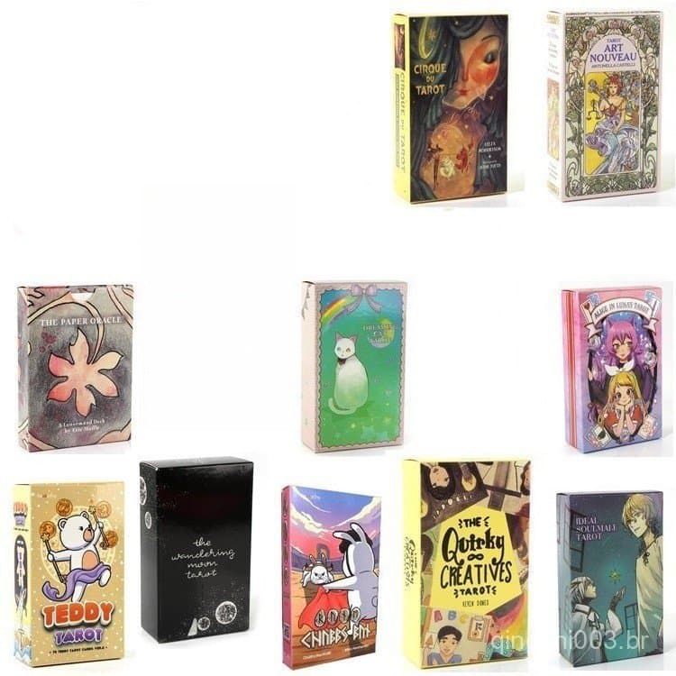 Nova Coleção de Cartas de Tarot e Oráculo, Versão em Inglês, Cartas de Jogo de Tabuleiro, Cartas de Tarot, de Jog