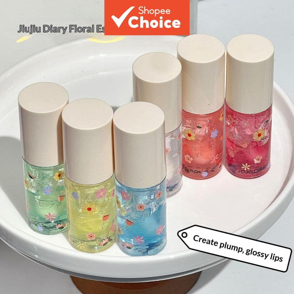 JOJO Diário Óleo Labial de Gel Cristal Cuidados Labiais Hidratante Bálsamo Labial Hidrata e Reduz Linhas Labiais