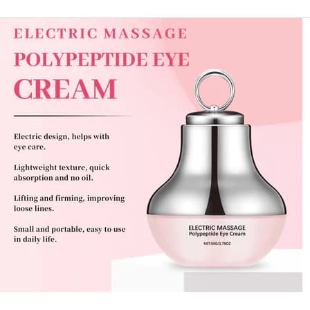 Massageador Elétrico Vibratório para os Olhos, Reduz Rugas, Elimina Olheiras, Combate Inchaço, Hidrata e Nutre a Pele Fa