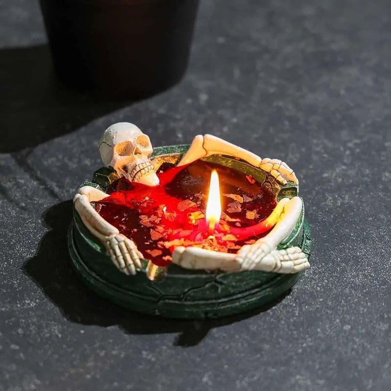 Novo estilo rosa fragrância crânio rosa fragrância vela perfumada presente de feriado de aniversário Spoof amigo present